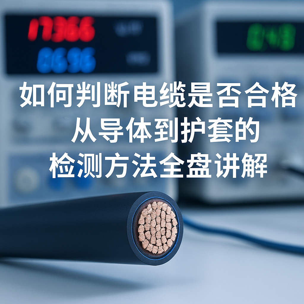 若何判断电缆是否合格？从导体到护套的检测步骤全盘解说
