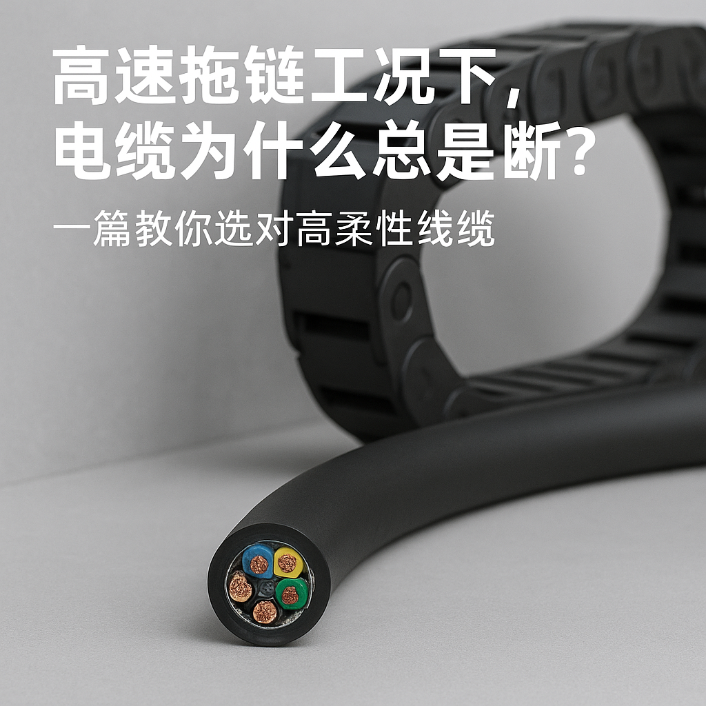 高速拖链工况下，电缆为什么总是断？一篇教你选对高柔性线缆