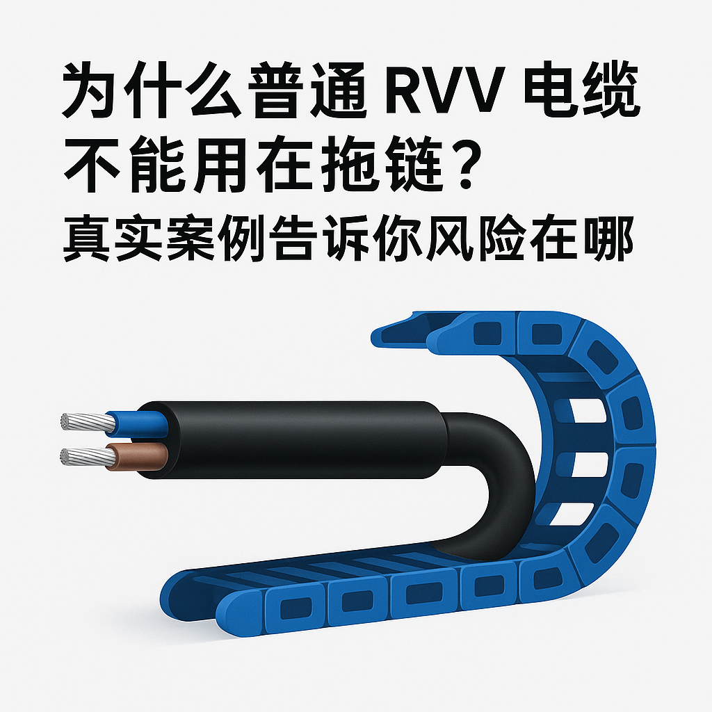 为什么通常 RVV 电缆不能用在拖链？真实案例通知你风险在哪