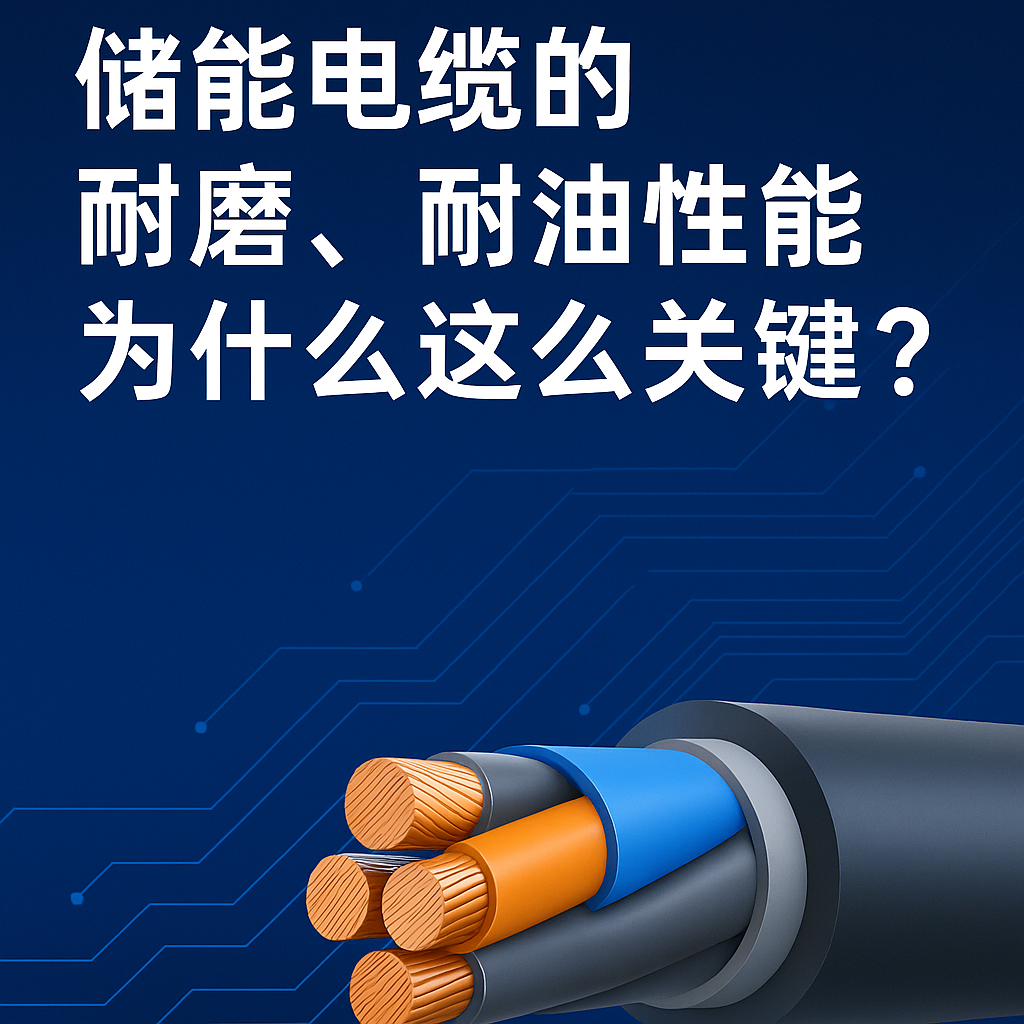 储能电缆的耐磨、耐油机能为什么这么关键？真实工况通知你答案