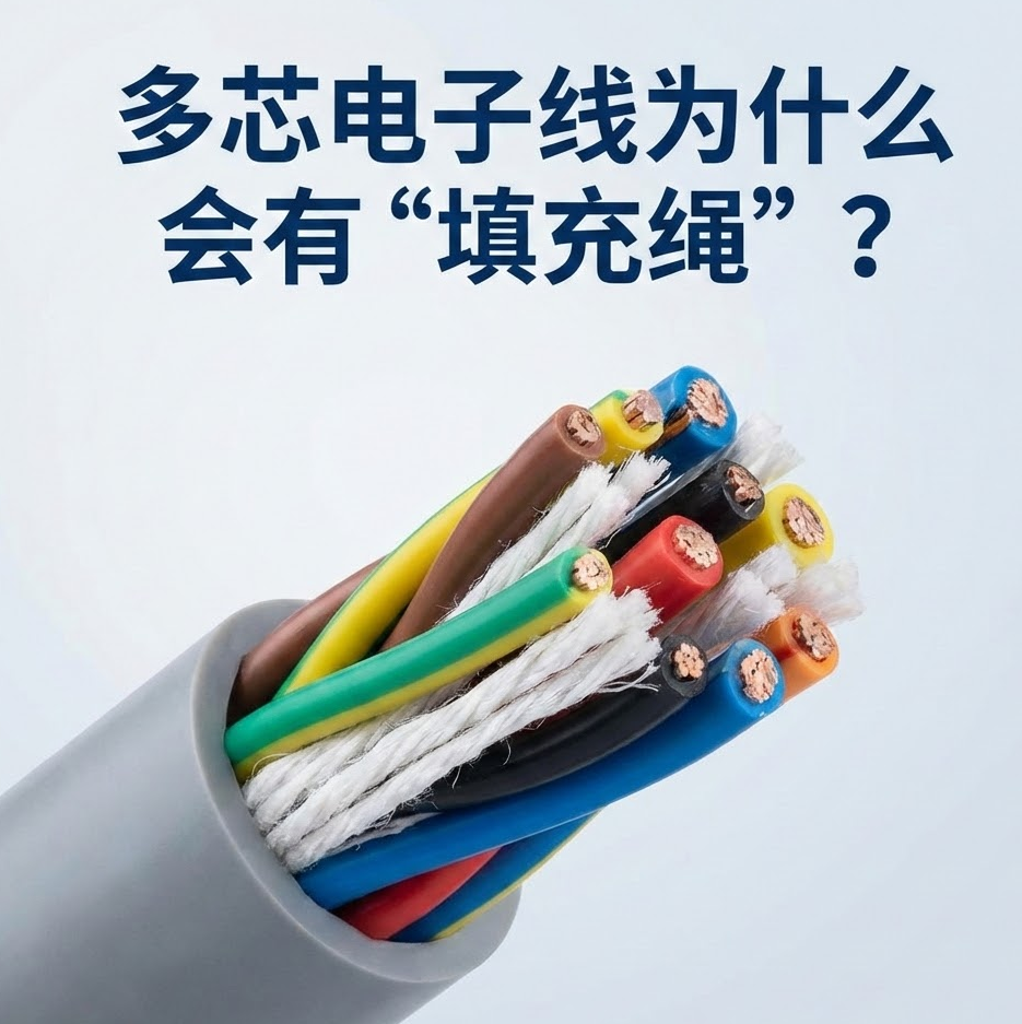 多芯电子线为什么会佑装填充绳”？